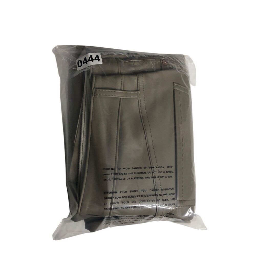 Express Pants Womens‎ 12 Short Tan Faux Leather Modern Straight Super High Rise - Picture 16 of 16